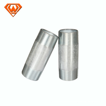 sch40 NPT black / galvanized / stainless steel male thread barrel long double thread nipples